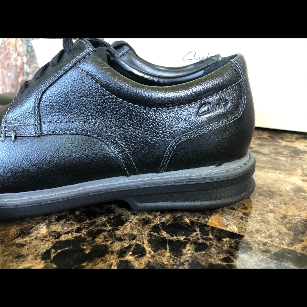 Brand new men Clarks black leather casual oxford - Picture 10 of 14